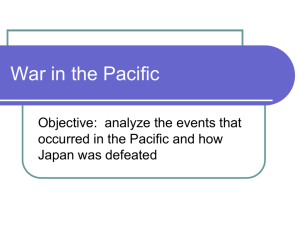 War in the Pacific ppt