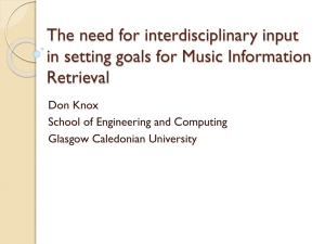 The need for interdisciplinary input in setting