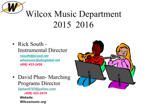 School night 2015 - Wilcox Instrumental Music