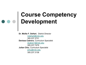 Course Competencies