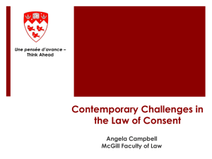The Law of Consent: Contemporary Challenges