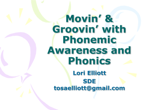 Movin' & Groovin with Phonemic Awareness and Phonics