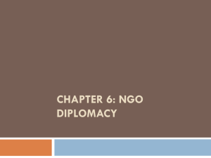 Chapter 6: NGO Diplomacy