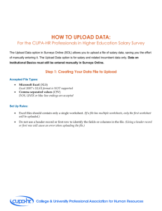 how to upload data - CUPA-HR