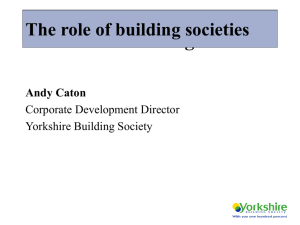 The role of building societies