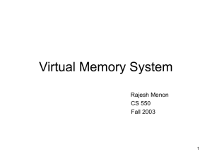 Virtual Memory System
