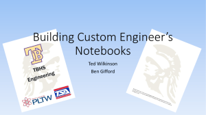 Why would I make my Engineer's Notebooks?