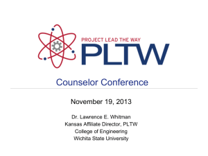 PLTW Certification - Wichita State University