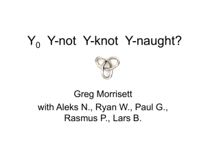 Y0 Ynot Y-knot Y