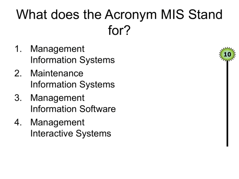 What Does The Acronym Did Stand For