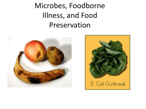 Microbes, Foodborne Illnes, and Food Preservation
