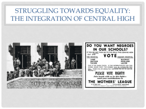 Struggling Towards Equality: The Integration of