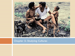 Chapter 4, Studying Culture: Approaches And Methods