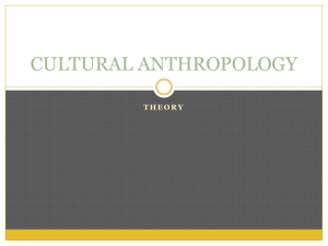 cultural anthropology