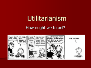 Utilitarianism - philosophyandreason