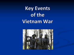 Key Events of the Vietnam War Central Idea