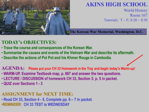 CH 33:3 "The Korean & Vietnam Wars" PowerPoint