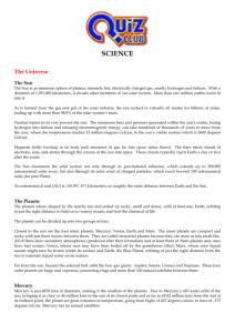 Science fact sheet
