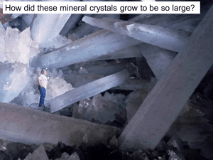 How Minerals Form ppt.