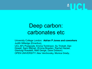 Deep carbon: carbonate etc