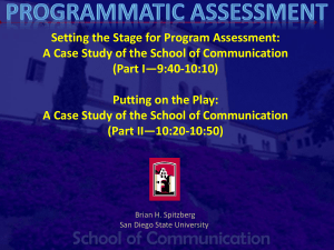 Building a Communication Assessment - sdsu-cdi