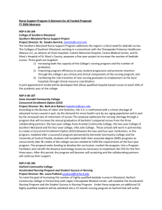 FY 2009 Abstracts NSP II-09-101 Allegany College of Maryland