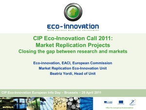 CIP Eco -Innovation Call 2011