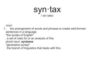 plural noun: syntaxes
