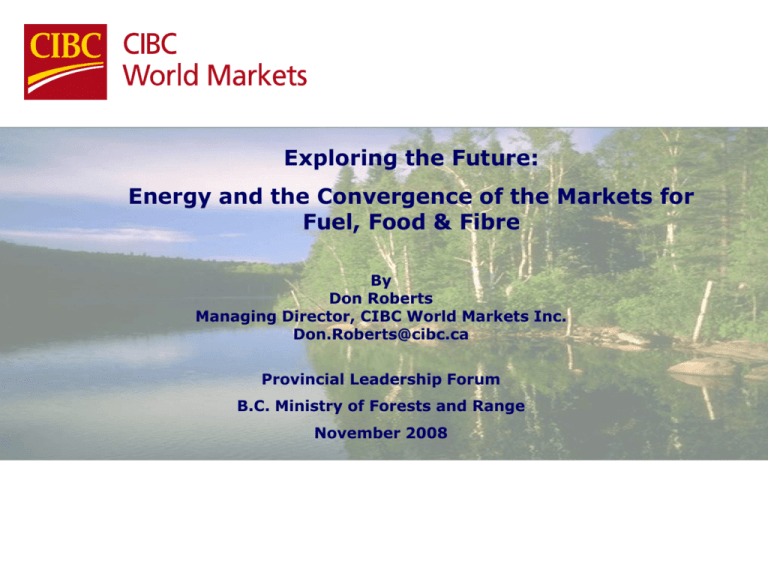 paper & forest products Ministry of Forests, Lands and Natural