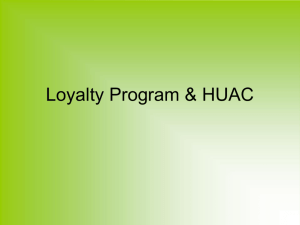 Loyalty Program & HUAC