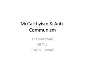 McCarthyism & Anti