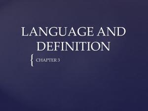 language and definition