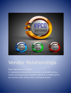 Vendor Relationships