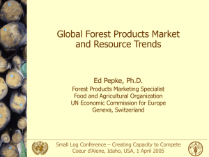 Global Forest Products Market & Resource Trends