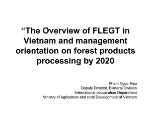 The Overview of FLEGT in Vietnam and