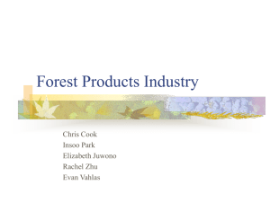 Forest Products Industry - Beedie School of Business