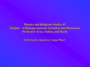 Physics and Religious Studies 43 Origins: A Dialogue between