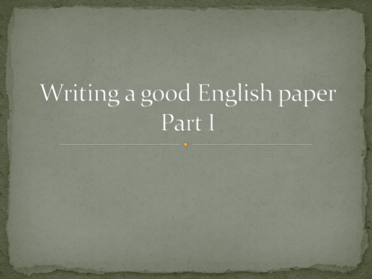 meaning of writing paper in english