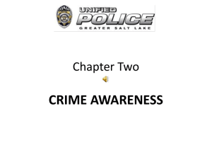 Chapter 2 - Crime Awareness - Alta High School Law Enforcement