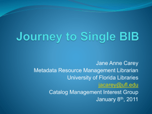Journey to Single BIB