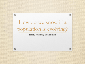 How do we know if a population is evolving?