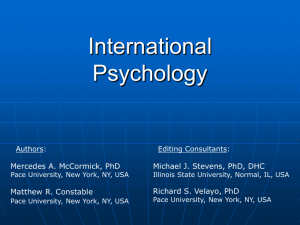 International Psychology - American Psychological Association