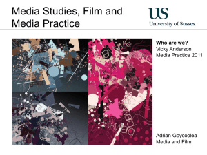 Media (Practice) - University of Sussex