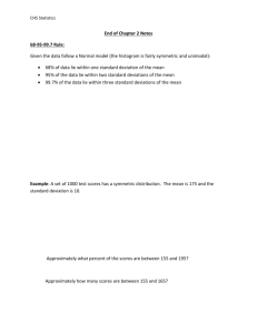 CHS Statistics End of Chapter 2 Notes 68-95