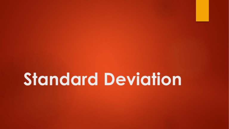 standard-deviation