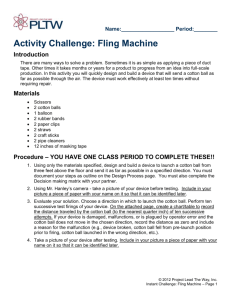 Activity 3.6 Instant Challenge: Fling Machine