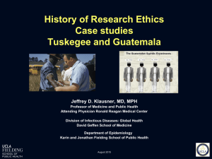 History of Research Ethics: Case Studies