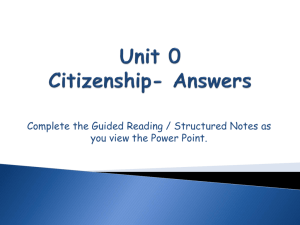 Unit 0 Notes Power Point