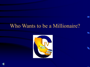 Who Wants to Be a Millionnaire - C-IV