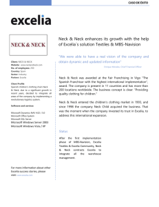 Neck & Neck enhances its growth with the help of Excelia´s solution